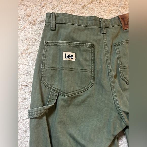 Lee High Rise Dungaree Ankle Pant Olive - Picture 10 of 13